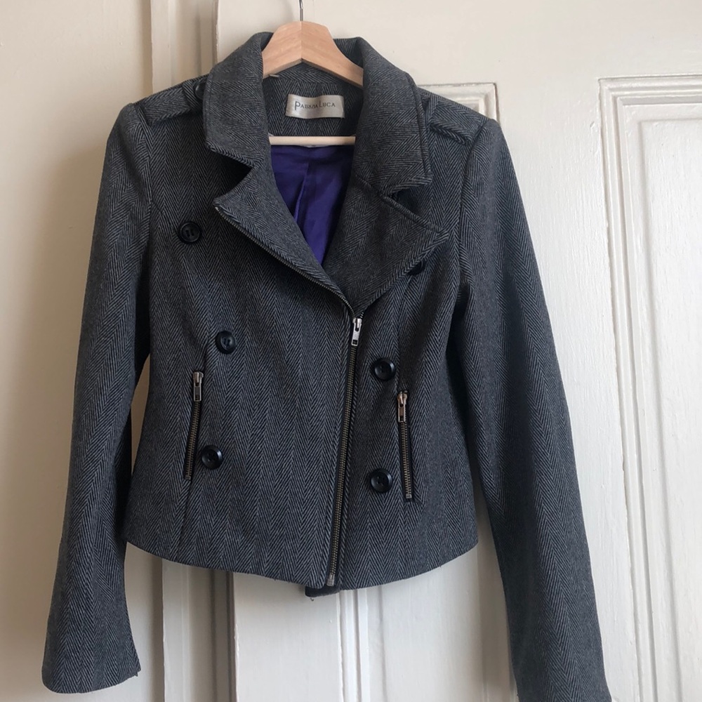 Wool Moto style jacket!